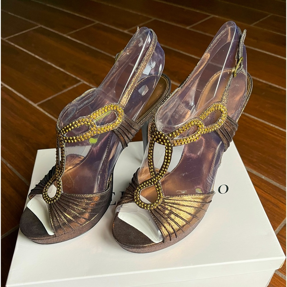 PAPELL Studio Bronze Heels